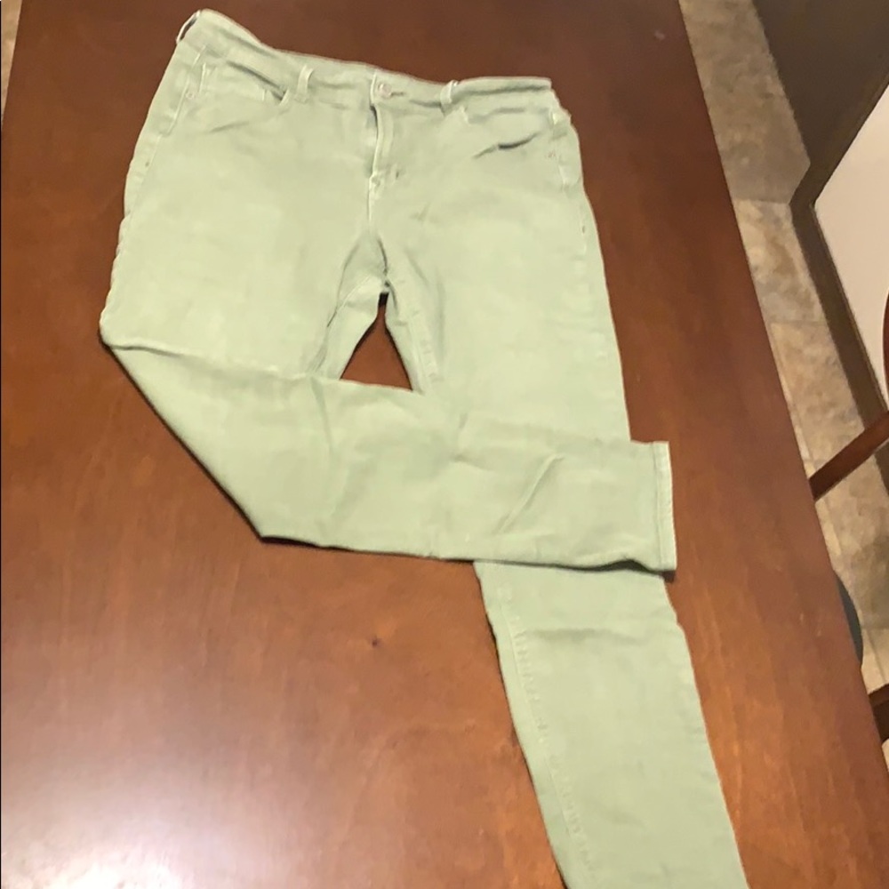 Army Green Skinny Jeans👖